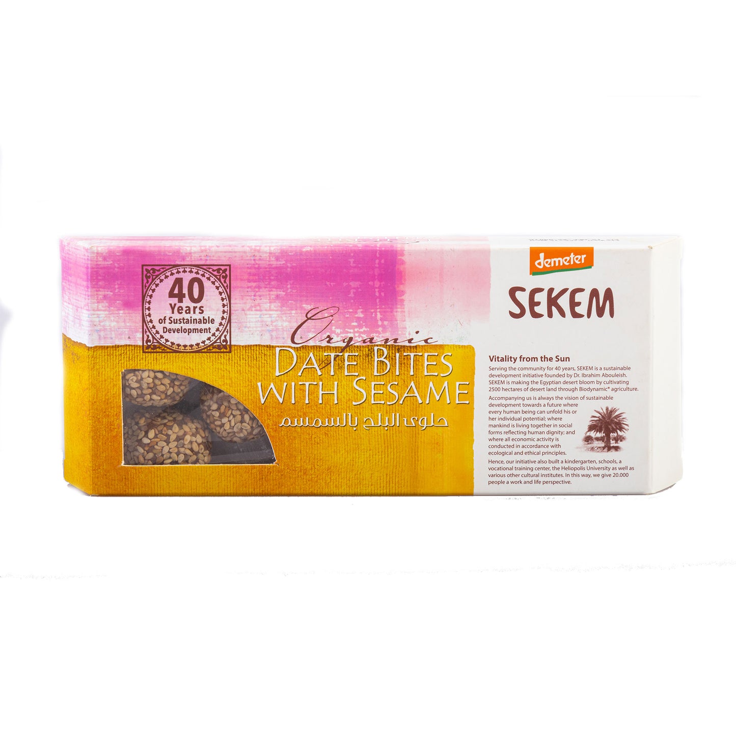 Sekem Demeter Organic  Date Bites with Sesame (120g)