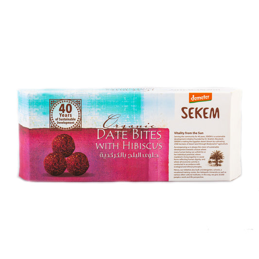 Sekem Demeter Organic  Date Bites with Hibiscus
