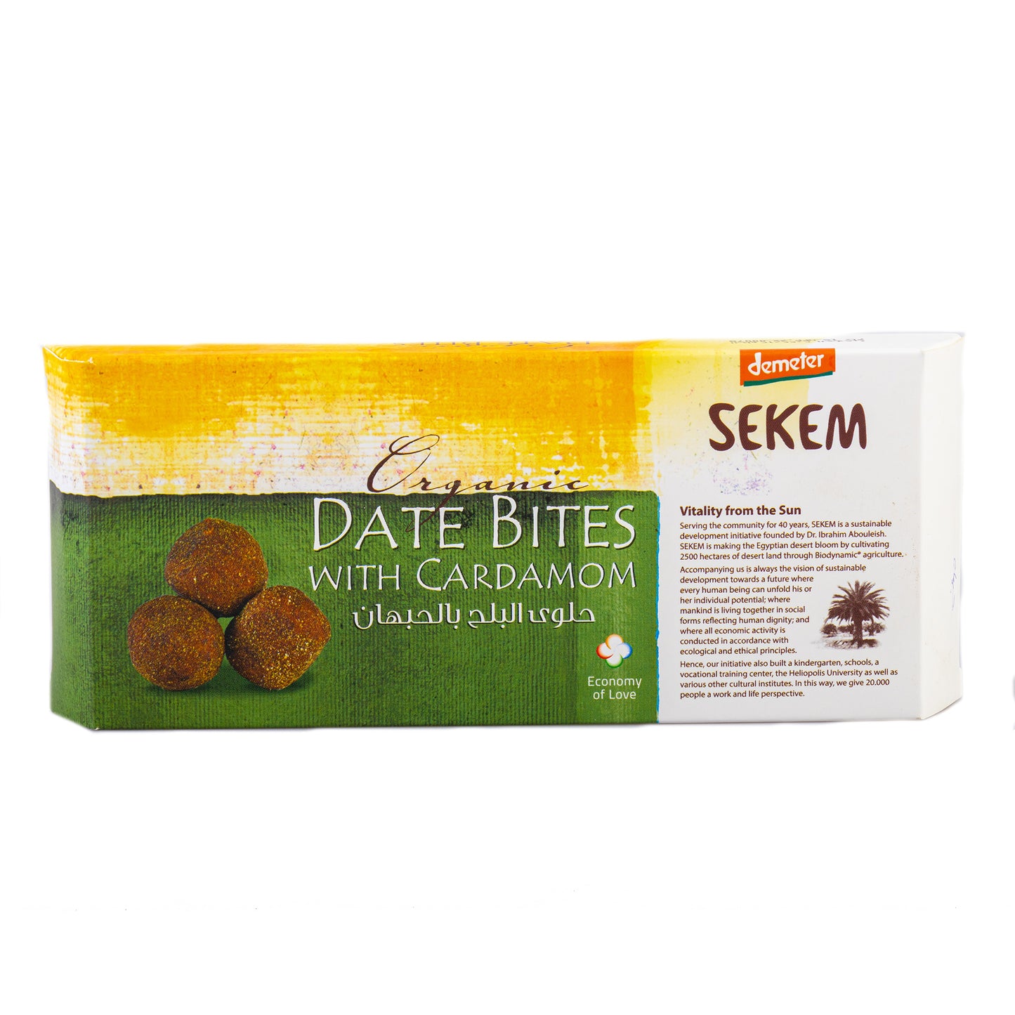 Sekem Demeter Organic  Date Bites with Cardamom-120g