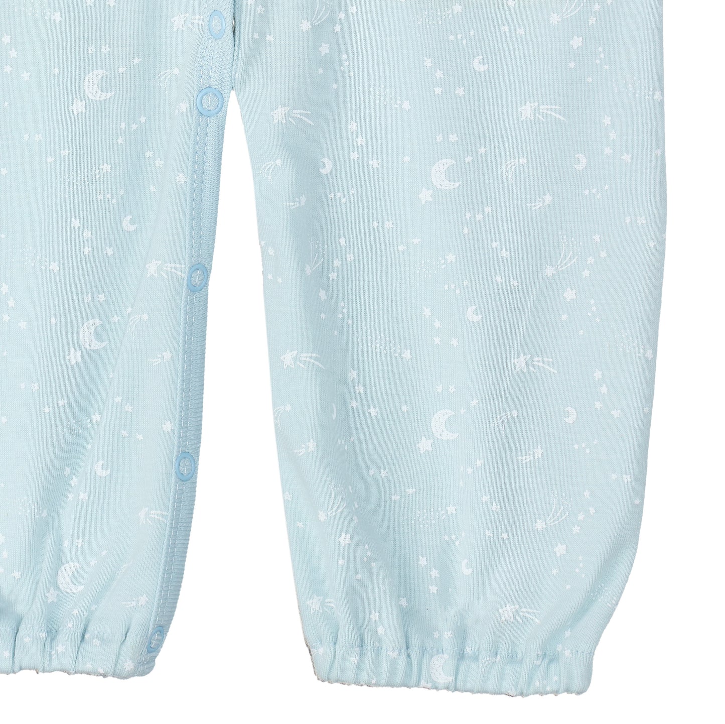 Moon and Stars Convertible Romper Knotted Hat Set