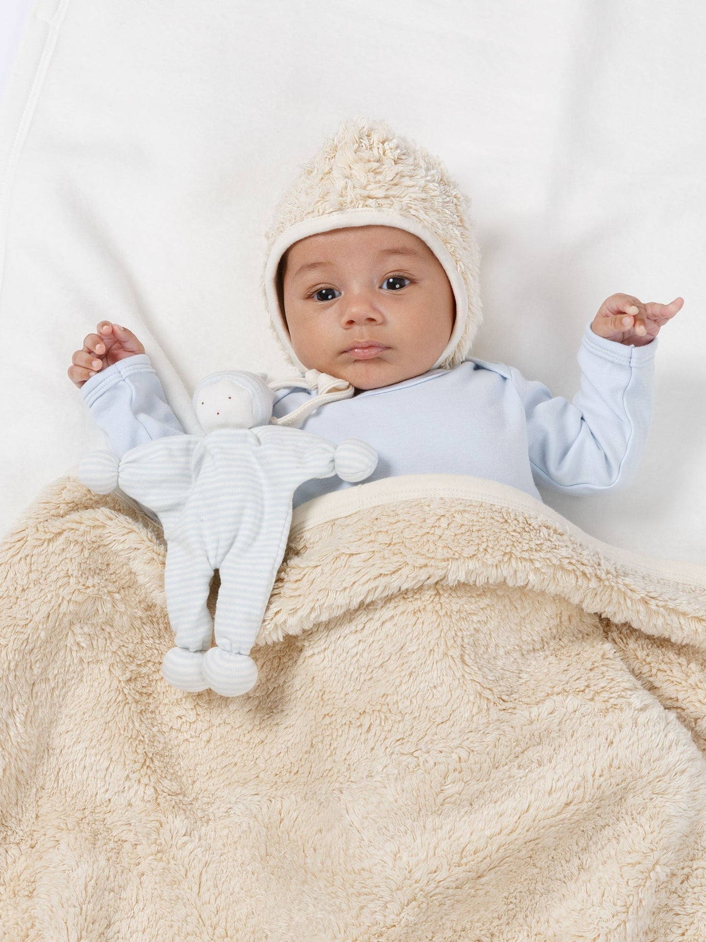 Baby Buddy Lovey Doll - Basic Blue Stripe