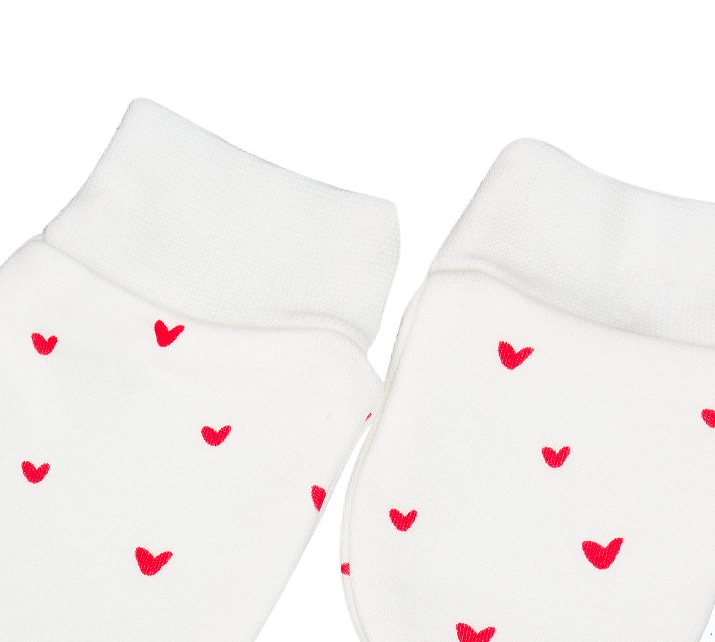 Mitten + Bootie + Beanie Gift Set - Red Hearts