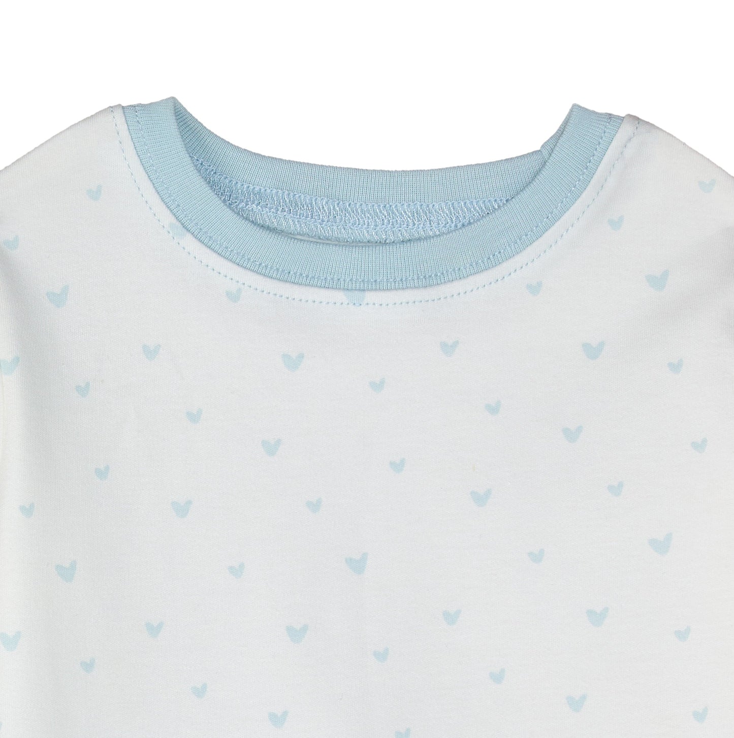 Organic Cotton Toddler Pajama – Blue Hearts