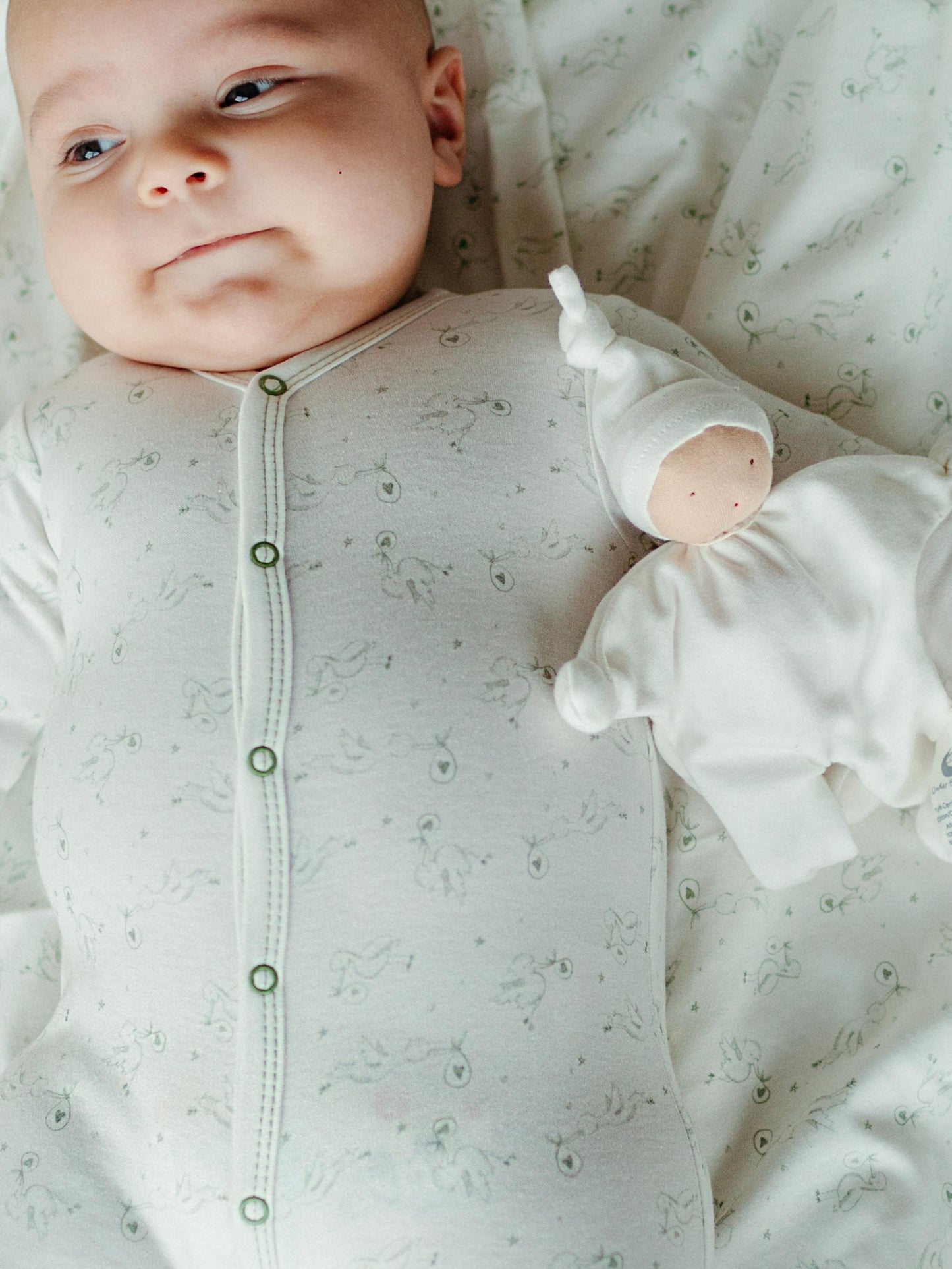 Baby Buddy Lovey - White