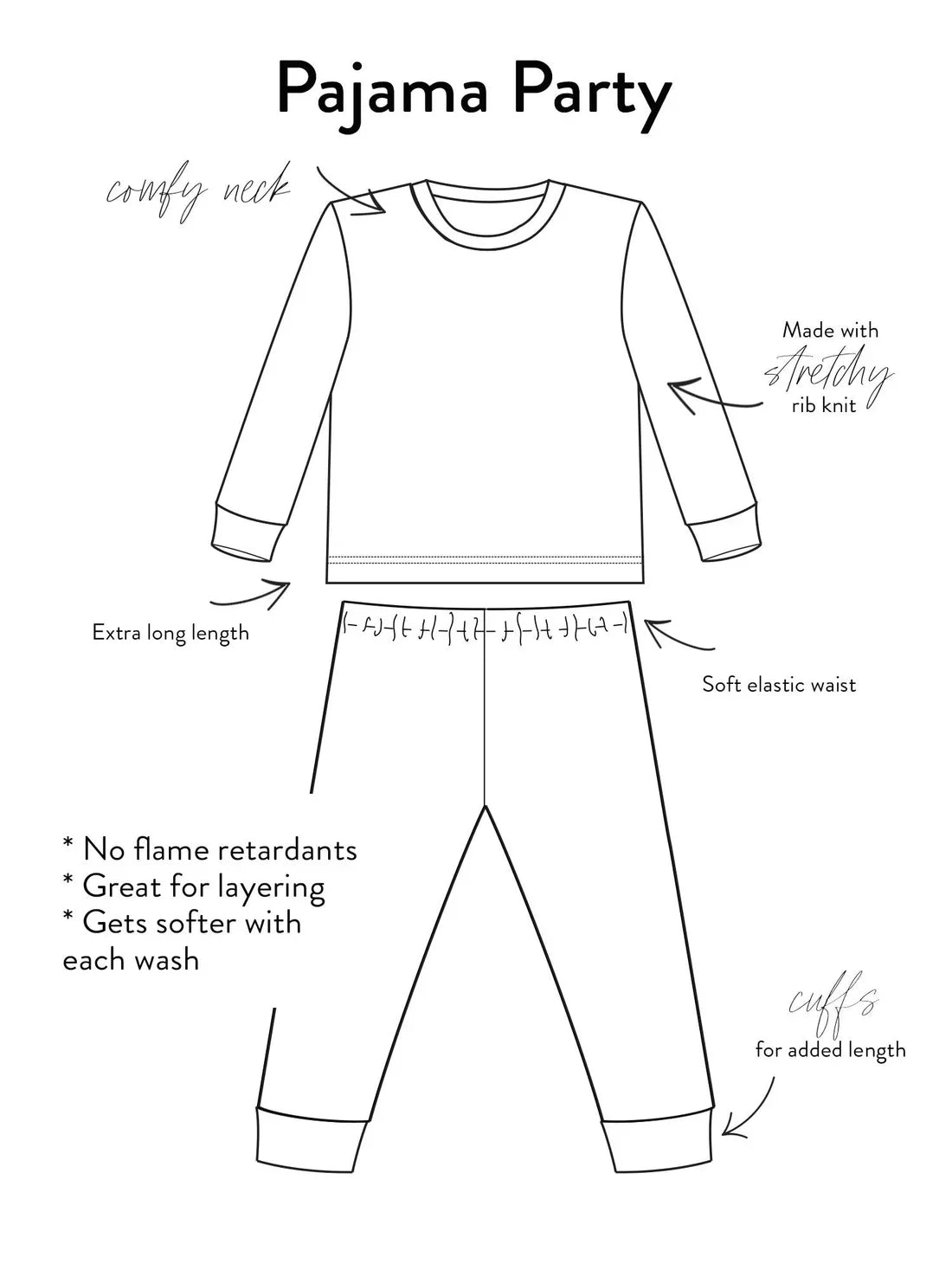 Organic Cotton Toddler Long Johns – Dino Print