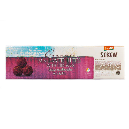 SEKEM Organic Date Bites with Hibiscus 120g