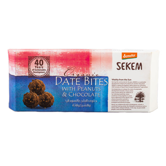 Sekem Date Bite with Chocolate & Peanuts 120 gm