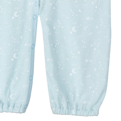 Moon and Stars Convertible Romper Knotted Hat Set