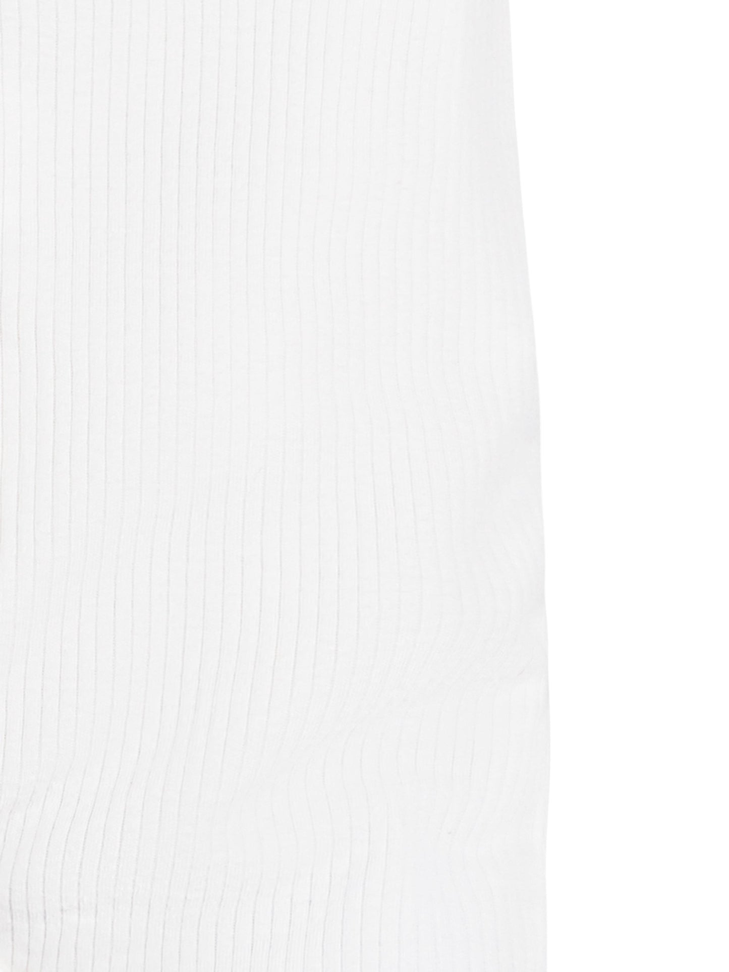 Drop Needle - Snap Front Footie - Organic White