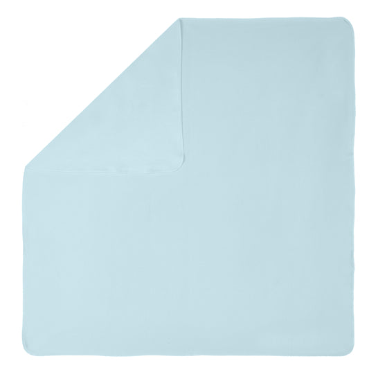 Drop Needle Receiving Blanket - Baby Blue