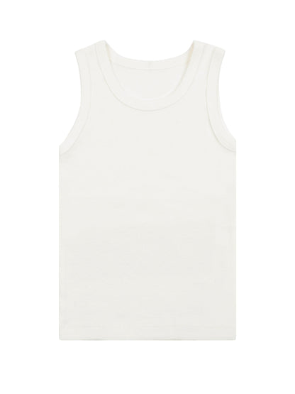 Girl's Undershirt/Tank Top- Organic White