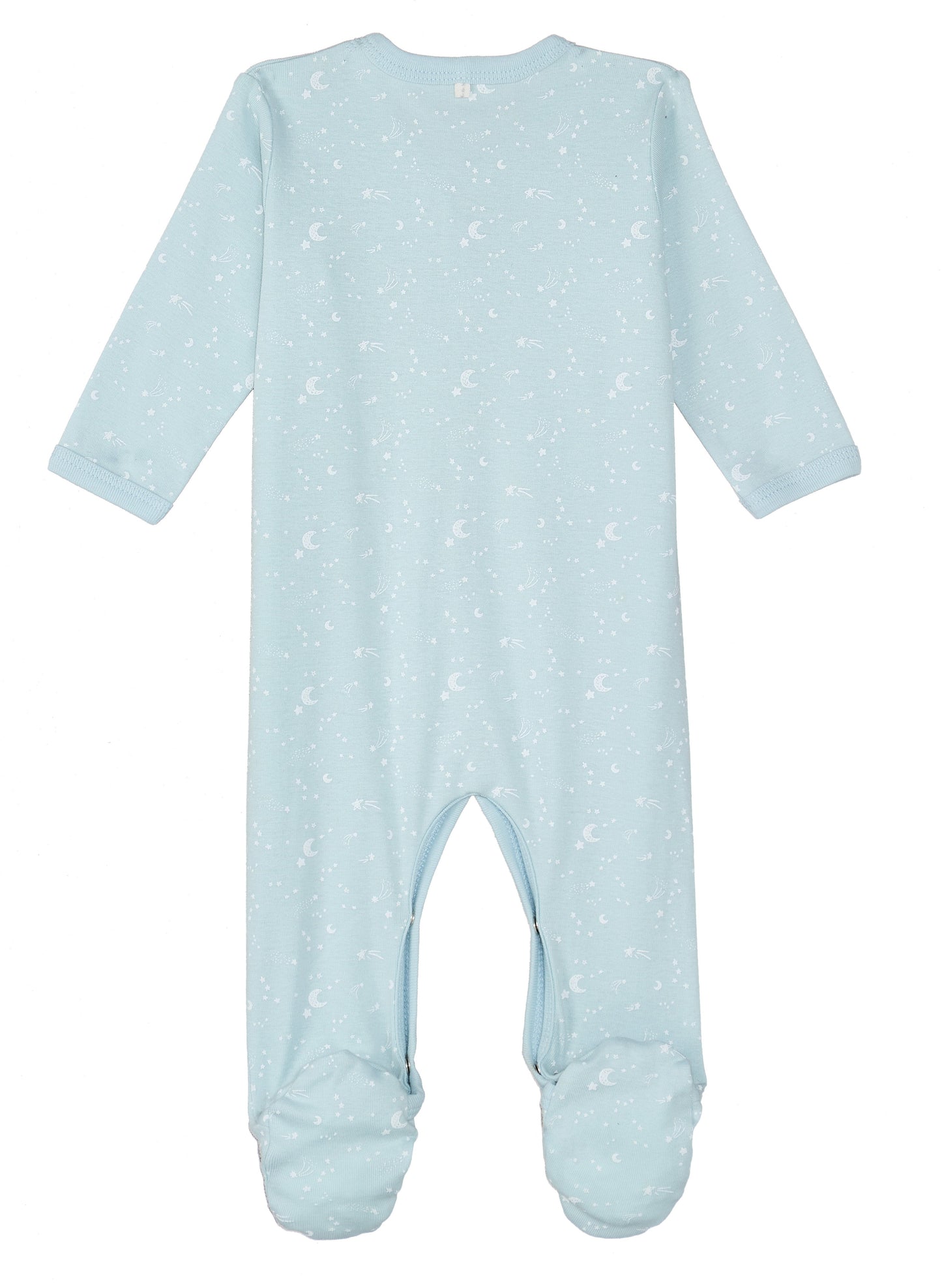Moon and Stars Snap Front Footie