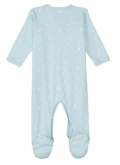 Moon and Stars Snap Front Footie