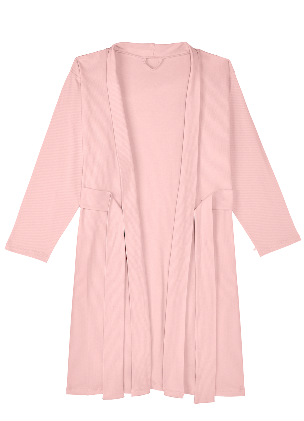 Woman's Robe - Drop Needle - Delicate Pink