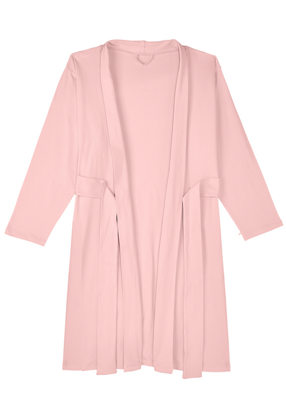 Woman's Robe - Drop Needle - Delicate Pink