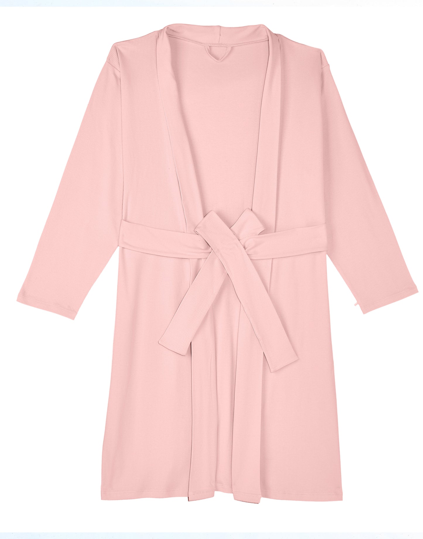 Woman's Robe - Drop Needle - Delicate Pink