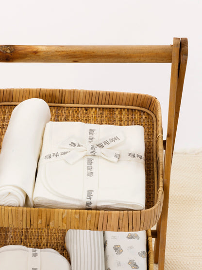 Burp Cloths - Organic White