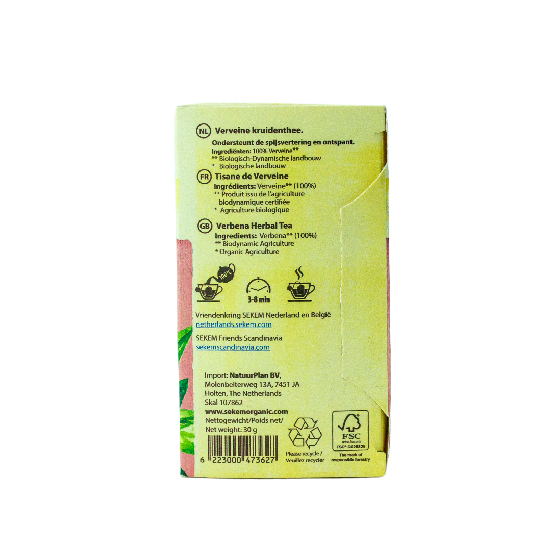 Sekem Demeter Verbena Tea 20 Envelopes