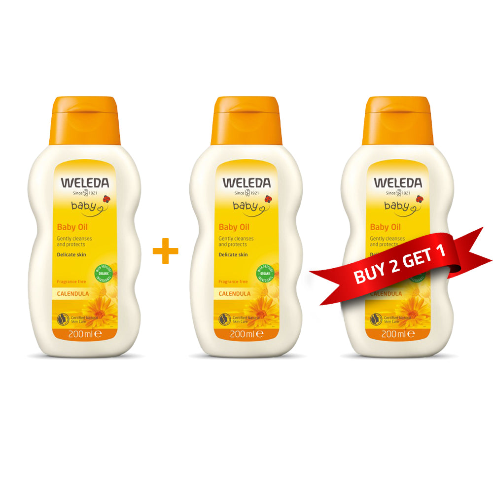 Weleda Calendula Baby Oil 200ml [2+1 Free]