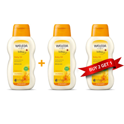 Weleda Calendula Baby Oil 200ml [2+1 Free]